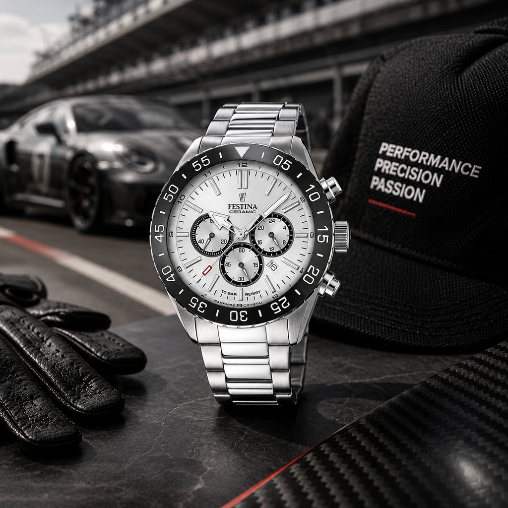 Festina Ceramic Herrenuhr Chronograph