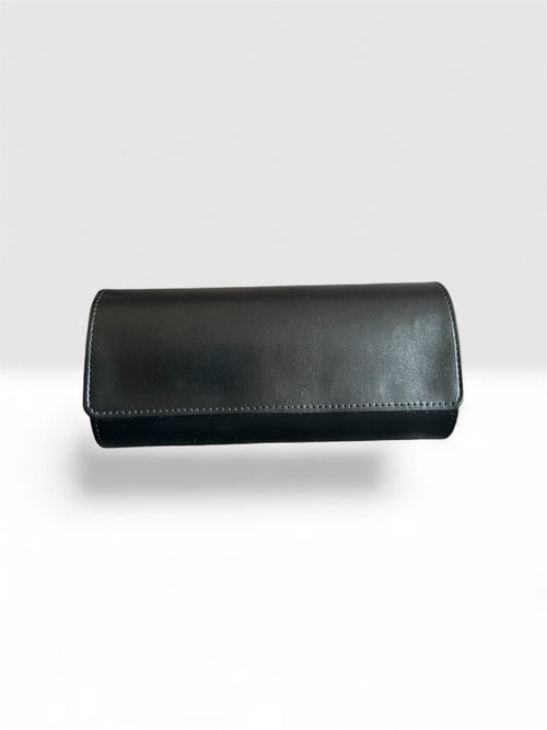 Black 3-Slot Watch Roll