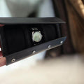 Black 3-Slot Watch Roll